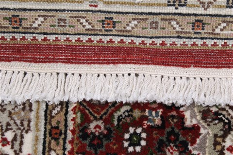 Tabriz Brown Runner Hand Knotted 28 X 81 Area Rug 250-24636 Image 11