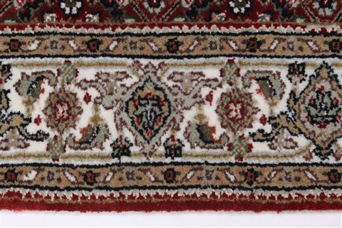 Tabriz Brown Runner Hand Knotted 28 X 81 Area Rug 250-24636 Image 2