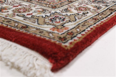 Tabriz Brown Runner Hand Knotted 28 X 81 Area Rug 250-24636 Image 5