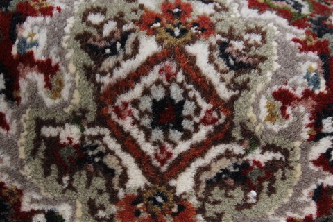 Tabriz Brown Runner Hand Knotted 28 X 81 Area Rug 250-24636 Image 6