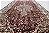 Tabriz Brown Runner Hand Knotted 28 X 81  Area Rug 250-24636 Thumb 1
