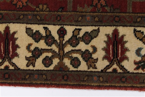 Sanandaj Brown Runner Hand Knotted 26 X 80 Area Rug 250-24641 Image 2