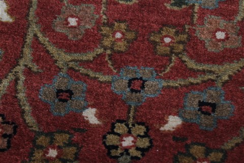 Sanandaj Brown Runner Hand Knotted 26 X 80 Area Rug 250-24641 Image 6
