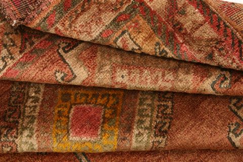 Gabbeh Red Hand Knotted 49 X 71 Area Rug 100-24644 Image 3