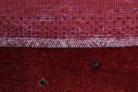 Gabbeh Red Runner Hand Knotted 28 X 79 Area Rug 250-24646 Image 11