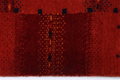 Gabbeh Red Runner Hand Knotted 28 X 79 Area Rug 250-24646 Image 2