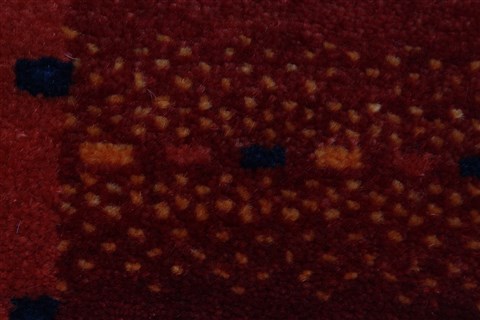 Gabbeh Red Runner Hand Knotted 28 X 79 Area Rug 250-24646 Image 8