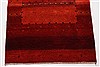 Gabbeh Red Runner Hand Knotted 28 X 79  Area Rug 250-24646 Thumb 4