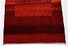 Gabbeh Red Runner Hand Knotted 28 X 79 Area Rug 250-24646 Thumb 4