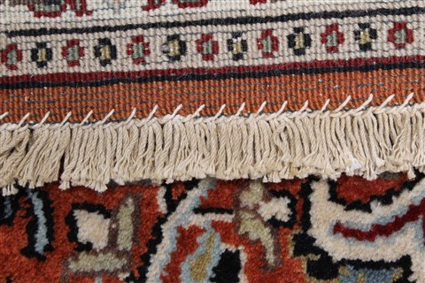 Sarouk Brown Runner Hand Knotted 24 X 82 Area Rug 250-24648 Image 2