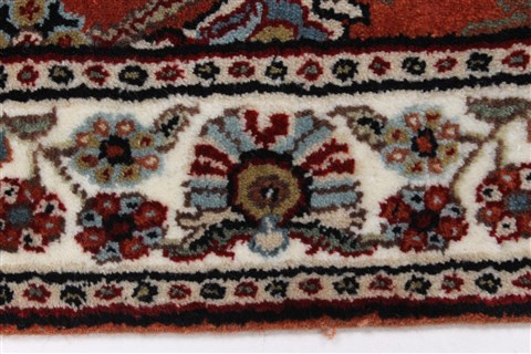 Sarouk Brown Runner Hand Knotted 24 X 82 Area Rug 250-24648 Image 4