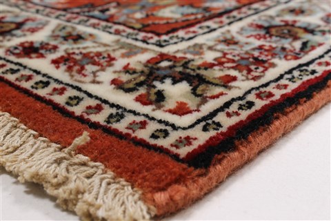 Sarouk Brown Runner Hand Knotted 24 X 82 Area Rug 250-24648 Image 7