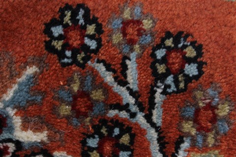 Sarouk Brown Runner Hand Knotted 24 X 82 Area Rug 250-24648 Image 9