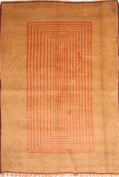 Gabbeh Brown Hand Knotted 45 X 67  Area Rug 100-24649 Image 0