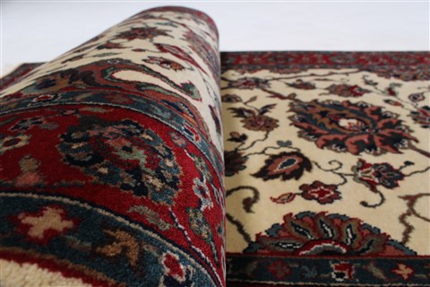 Tabriz Beige Runner Hand Knotted 28 X 80 Area Rug 250-24650 Image 8