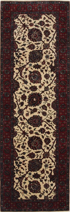 Tabriz Beige Runner Hand Knotted 28 X 80 Area Rug 250-24650 Image 0