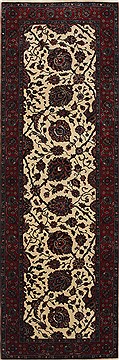 Tabriz Beige Runner Hand Knotted 2'8" X 8'0"  Area Rug 250-24650