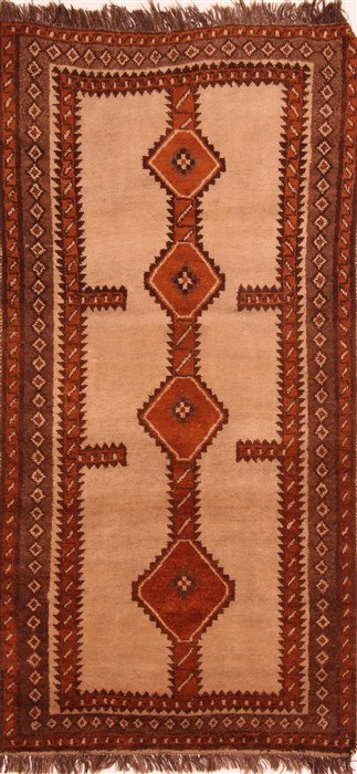 Gabbeh Red Hand Knotted 32 X 66  Area Rug 100-24651 Image 0