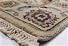 Tabriz Beige Runner Hand Knotted 27 X 81  Area Rug 250-24654 Thumb 6