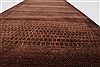 Gabbeh Brown Runner Hand Knotted 26 X 84 Area Rug 250-24657 Thumb 5