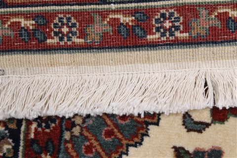 Tabriz Beige Runner Hand Knotted 27 X 711  Area Rug 250-24661 Image 13