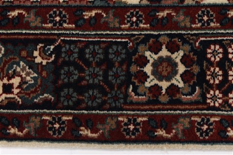 Tabriz Beige Runner Hand Knotted 27 X 711  Area Rug 250-24661 Image 2