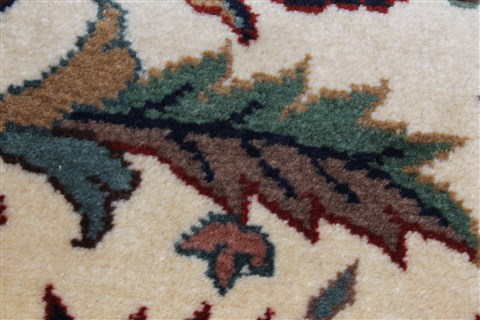 Tabriz Beige Runner Hand Knotted 27 X 711  Area Rug 250-24661 Image 7