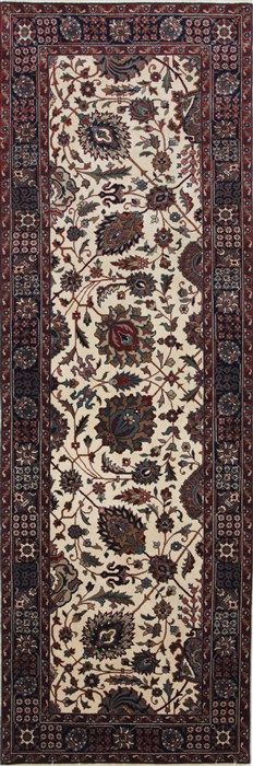 Tabriz Beige Runner Hand Knotted 27 X 711  Area Rug 250-24661 Image 0