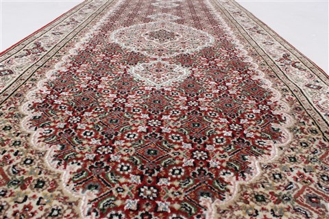 Tabriz Red Runner Hand Knotted 27 X 80 Area Rug 250-24662 Image 11