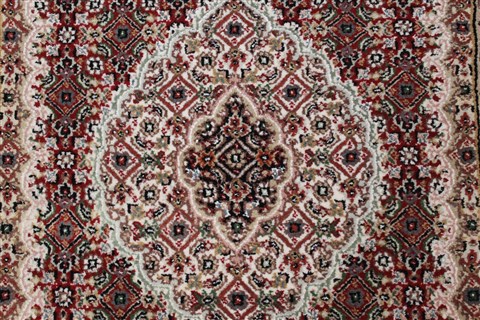 Tabriz Red Runner Hand Knotted 27 X 80 Area Rug 250-24662 Image 2