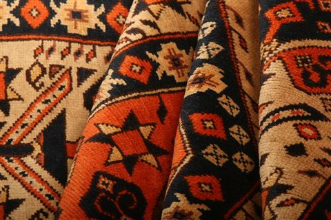 Shiraz Orange Hand Knotted 34 X 52  Area Rug 253-24674 Image 3