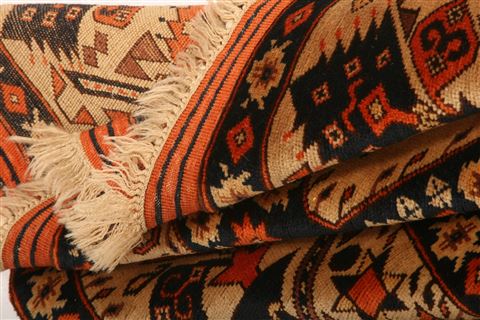 Shiraz Orange Hand Knotted 34 X 52  Area Rug 253-24674 Image 5