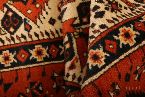 Shiraz Orange Hand Knotted 34 X 59  Area Rug 100-24675 Image 2