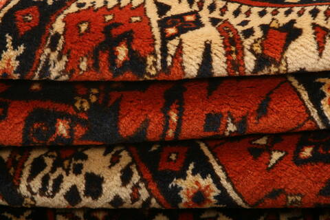 Shiraz Orange Hand Knotted 34 X 59  Area Rug 100-24675 Image 5