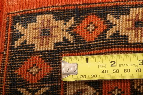 Shiraz Orange Hand Knotted 34 X 411  Area Rug 253-24679 Image 7