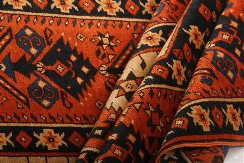 Shiraz Orange Hand Knotted 34 X 410 Area Rug 100-24682 Image 3