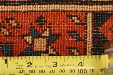 Shiraz Orange Hand Knotted 34 X 410 Area Rug 100-24682 Image 6