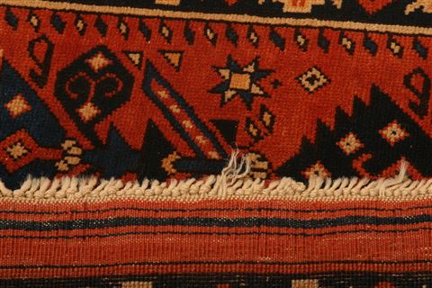 Shiraz Orange Hand Knotted 34 X 410 Area Rug 100-24682 Image 7