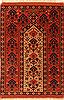 Shiraz Orange Hand Knotted 34 X 410  Area Rug 100-24682 Thumb 0