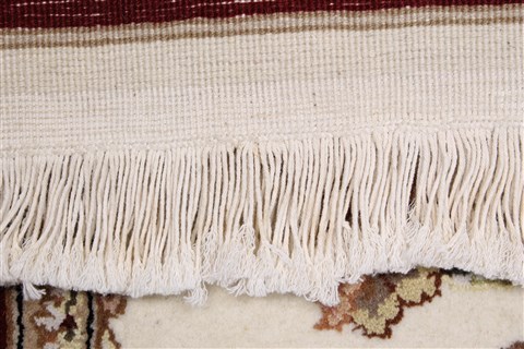 Tabriz Beige Runner Hand Knotted 26 X 80 Area Rug 250-24684 Image 11