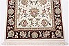 Tabriz Beige Runner Hand Knotted 26 X 80  Area Rug 250-24684 Thumb 4