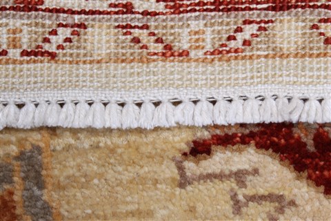 Pishavar Beige Runner Hand Knotted 25 X 610 Area Rug 250-24686 Image 11