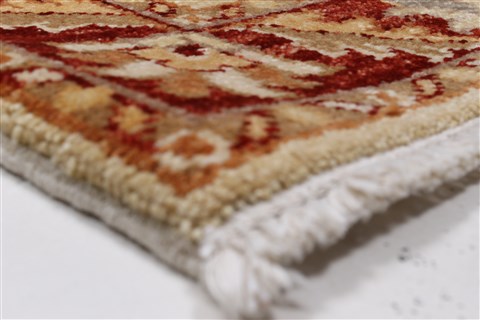 Pishavar Beige Runner Hand Knotted 25 X 610 Area Rug 250-24686 Image 5