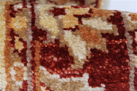 Pishavar Beige Runner Hand Knotted 25 X 610 Area Rug 250-24686 Image 8