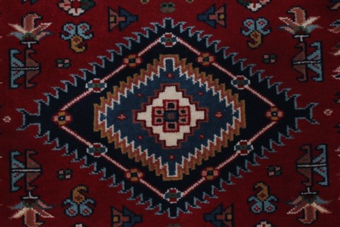 Karajeh Red Runner Hand Knotted 26 X 711 Area Rug 250-24689 Image 3