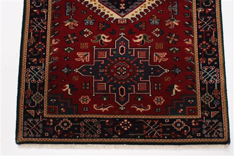 Karajeh Red Runner Hand Knotted 26 X 711 Area Rug 250-24689 Image 4