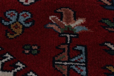 Karajeh Red Runner Hand Knotted 26 X 711 Area Rug 250-24689 Image 7