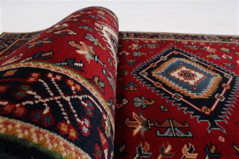 Karajeh Red Runner Hand Knotted 26 X 711 Area Rug 250-24689 Image 9