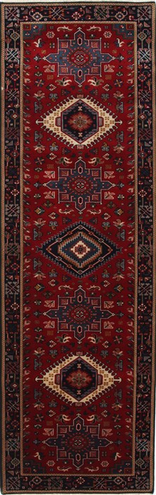 Karajeh Red Runner Hand Knotted 26 X 711 Area Rug 250-24689 Image 0