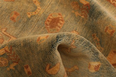 Qashqai Blue Hand Knotted 35 X 52 Area Rug 100-24690 Image 3